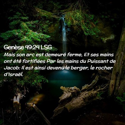 Picture 02 - Genèse 49:24 LSG - Mais son arc est demeuré ferme, Et ses mains ont - Bible Verse Picture