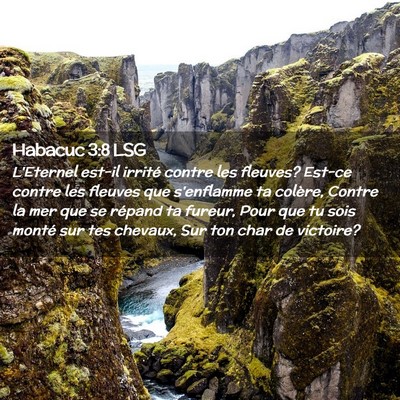 Picture 02 - Habacuc 3:8 LSG - L'Eternel est-il irrité contre les fleuves? - Bible Verse Picture