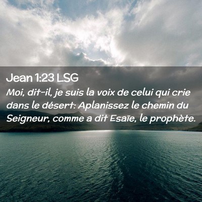 Picture 02 - Jean 1:23 LSG - Moi, dit-il, je suis la voix de celui qui crie - Bible Verse Picture
