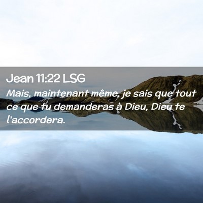 Picture 02 - Jean 11:22 LSG - Mais, maintenant même, je sais que tout ce que - Bible Verse Picture