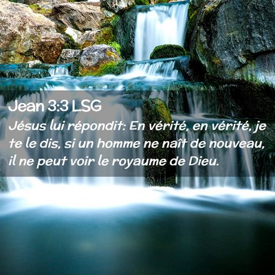 Picture 02 - Jean 3:3 LSG - Jésus lui répondit: En vérité, en vérité, - Bible Verse Picture