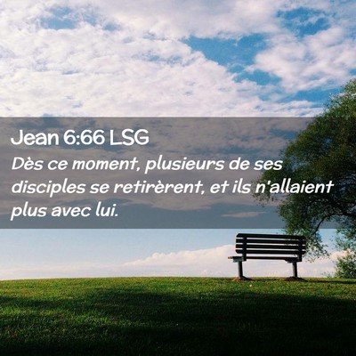 Picture 02 - Jean 6:66 LSG - Dès ce moment, plusieurs de ses disciples se - Bible Verse Picture