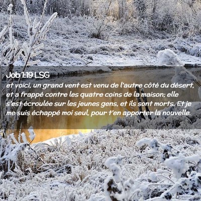Picture 02 - Job 1:19 LSG - et voici, un grand vent est venu de l'autre - Bible Verse Picture