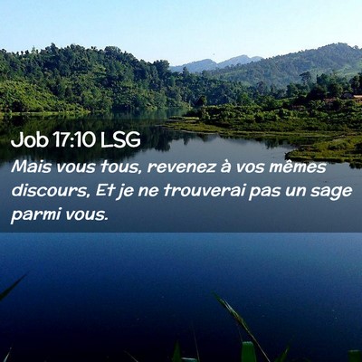 Picture 02 - Job 17:10 LSG - Mais vous tous, revenez à vos mêmes discours, - Bible Verse Picture