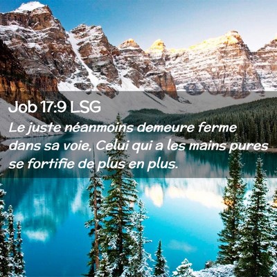 Picture 02 - Job 17:9 LSG - Le juste néanmoins demeure ferme dans sa voie, - Bible Verse Picture