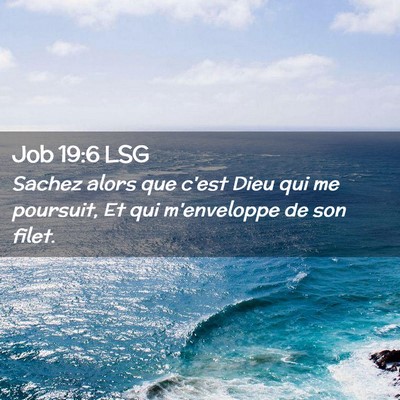 Picture 02 - Job 19:6 LSG - Sachez alors que c'est Dieu qui me poursuit, Et - Bible Verse Picture