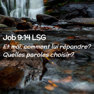 Picture 02 - Job 9:14 LSG - Et moi, comment lui répondre? Quelles paroles - Bible Verse Picture