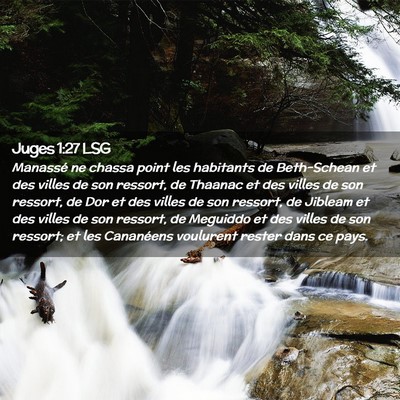 Picture 02 - Juges 1:27 LSG - Manassé ne chassa point les habitants de - Bible Verse Picture