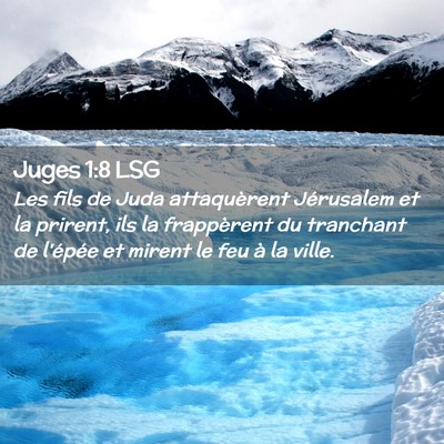 Picture 02 - Juges 1:8 LSG - Les fils de Juda attaquèrent Jérusalem et la - Bible Verse Picture