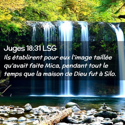 Picture 02 - Juges 18:31 LSG - Ils établirent pour eux l'image taillée - Bible Verse Picture