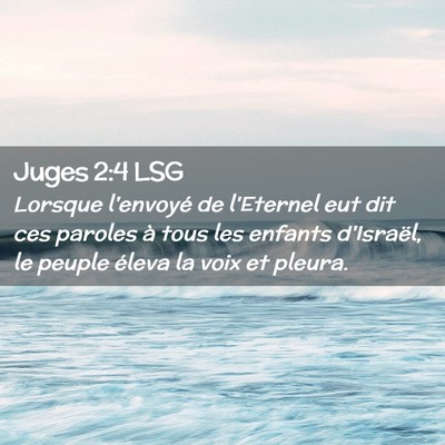 Picture 02 - Juges 2:4 LSG - Lorsque l'envoyé de l'Eternel eut dit ces - Bible Verse Picture