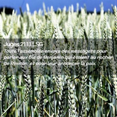 Picture 02 - Juges 21:13 LSG - Toute l'assemblée envoya des messagers pour - Bible Verse Picture