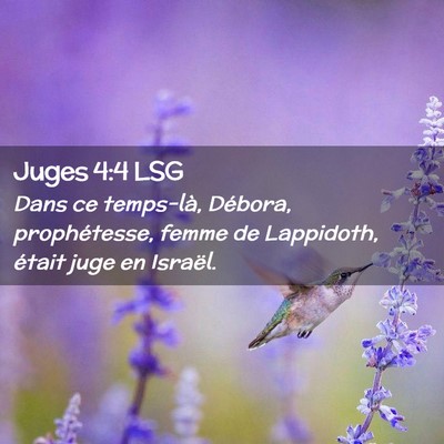 Picture 02 - Juges 4:4 LSG - Dans ce temps-là, Débora, prophétesse, femme - Bible Verse Picture