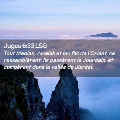 Picture 02 - Juges 6:33 LSG - Tout Madian, Amalek et les fils de l'Orient, se - Bible Verse Picture