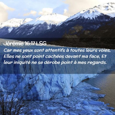 Picture 02 - Jérémie 16:17 LSG - Car mes yeux sont attentifs à toutes leurs - Bible Verse Picture