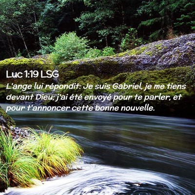 Picture 02 - Luc 1:19 LSG - L'ange lui répondit: Je suis Gabriel, je me - Bible Verse Picture