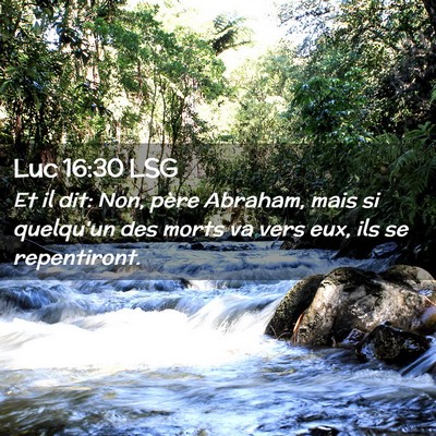 Picture 02 - Luc 16:30 LSG - Et il dit: Non, père Abraham, mais si quelqu'un - Bible Verse Picture