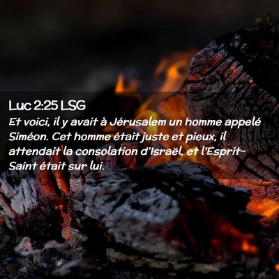 Picture 02 - Luc 2:25 LSG - Et voici, il y avait à Jérusalem un homme - Bible Verse Picture