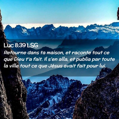 Picture 02 - Luc 8:39 LSG - Retourne dans ta maison, et raconte tout ce que - Bible Verse Picture