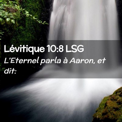 Picture 02 - Lévitique 10:8 LSG - L'Eternel parla à Aaron, et - Bible Verse Picture