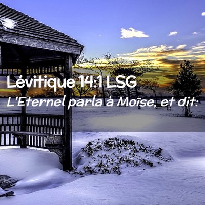 Picture 02 - Lévitique 14:1 LSG - L'Eternel parla à Moïse, et - Bible Verse Picture