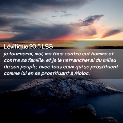 Picture 02 - Lévitique 20:5 LSG - je tournerai, moi, ma face contre cet homme et - Bible Verse Picture