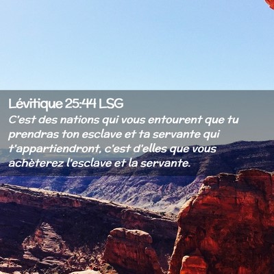 Picture 02 - Lévitique 25:44 LSG - C'est des nations qui vous entourent que tu - Bible Verse Picture