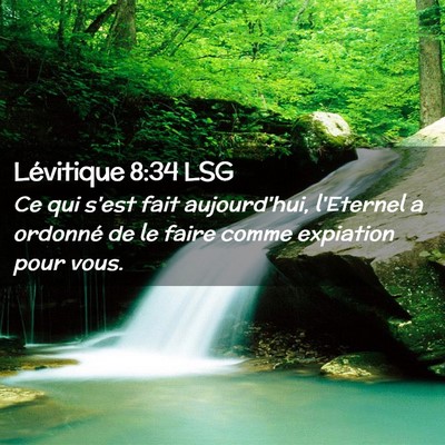 Picture 02 - Lévitique 8:34 LSG - Ce qui s'est fait aujourd'hui, l'Eternel a - Bible Verse Picture