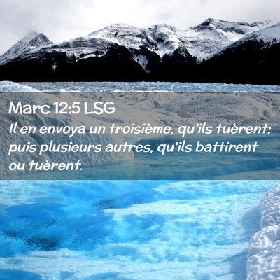 Picture 02 - Marc 12:5 LSG - Il en envoya un troisième, qu'ils tuèrent; puis - Bible Verse Picture
