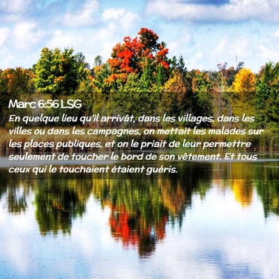Picture 02 - Marc 6:56 LSG - En quelque lieu qu'il arrivât, dans les - Bible Verse Picture