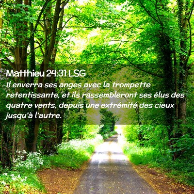 Picture 02 - Matthieu 24:31 LSG - Il enverra ses anges avec la trompette - Bible Verse Picture