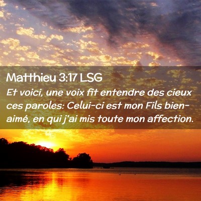 Picture 02 - Matthieu 3:17 LSG - Et voici, une voix fit entendre des cieux ces - Bible Verse Picture