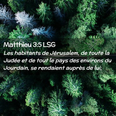 Picture 02 - Matthieu 3:5 LSG - Les habitants de Jérusalem, de toute la Judée - Bible Verse Picture