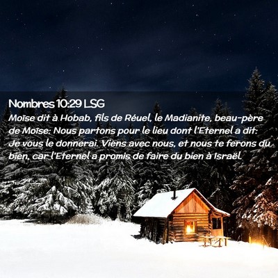 Picture 02 - Nombres 10:29 LSG - Moïse dit à Hobab, fils de Réuel, le - Bible Verse Picture