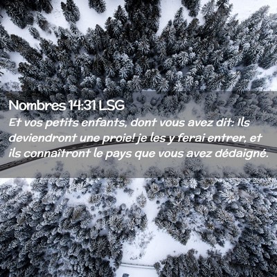 Picture 02 - Nombres 14:31 LSG - Et vos petits enfants, dont vous avez dit: Ils - Bible Verse Picture