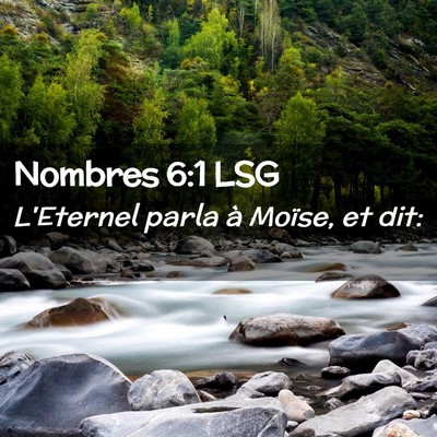 Picture 02 - Nombres 6:1 LSG - L'Eternel parla à Moïse, et - Bible Verse Picture