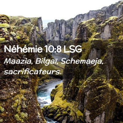 Picture 02 - Néhémie 10:8 LSG - Maazia, Bilgaï, Schemaeja, - Bible Verse Picture