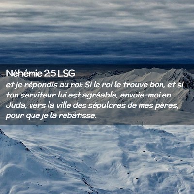 Picture 02 - Néhémie 2:5 LSG - et je répondis au roi: Si le roi le trouve bon, - Bible Verse Picture