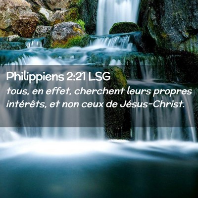 Picture 02 - Philippiens 2:21 LSG - tous, en effet, cherchent leurs propres - Bible Verse Picture