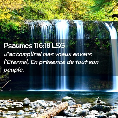 Picture 02 - Psaumes 116:18 LSG - J'accomplirai mes voeux envers l'Eternel, En - Bible Verse Picture