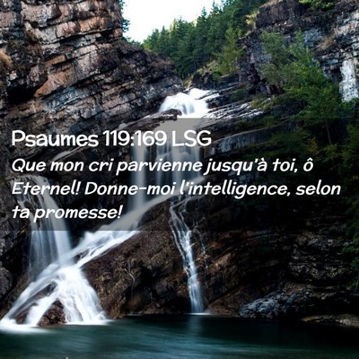 Picture 02 - Psaumes 119:169 LSG - Que mon cri parvienne jusqu'à toi, ô Eternel! - Bible Verse Picture