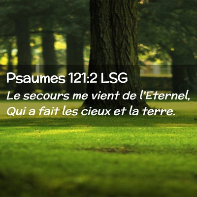 Picture 02 - Psaumes 121:2 LSG - Le secours me vient de l'Eternel, Qui a fait les - Bible Verse Picture
