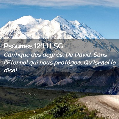Picture 02 - Psaumes 124:1 LSG - Cantique des degrés. De David. Sans l'Eternel - Bible Verse Picture
