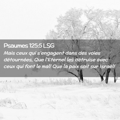 Picture 02 - Psaumes 125:5 LSG - Mais ceux qui s'engagent dans des voies - Bible Verse Picture