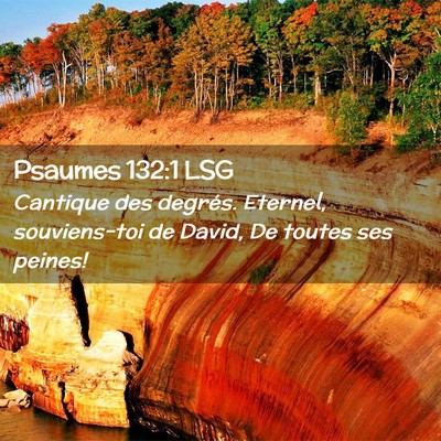 Picture 02 - Psaumes 132:1 LSG - Cantique des degrés. Eternel, souviens-toi de - Bible Verse Picture