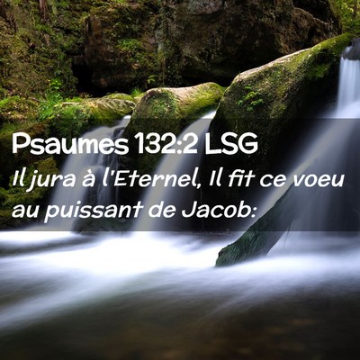 Picture 02 - Psaumes 132:2 LSG - Il jura à l'Eternel, Il fit ce voeu au puissant - Bible Verse Picture