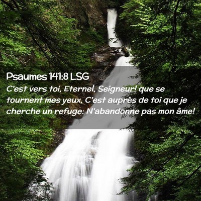 Picture 02 - Psaumes 141:8 LSG - C'est vers toi, Eternel, Seigneur! que se - Bible Verse Picture