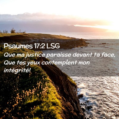 Picture 02 - Psaumes 17:2 LSG - Que ma justice paraisse devant ta face, Que tes - Bible Verse Picture