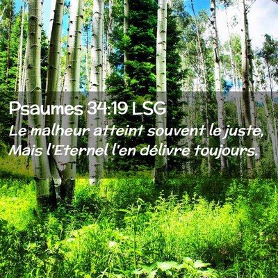 Picture 02 - Psaumes 34:19 LSG - Le malheur atteint souvent le juste, Mais - Bible Verse Picture