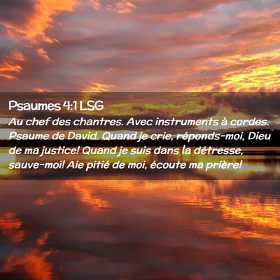 Picture 02 - Psaumes 4:1 LSG - Au chef des chantres. Avec instruments à cordes. - Bible Verse Picture